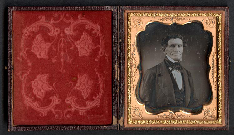 John Brown Daguerreotype in case