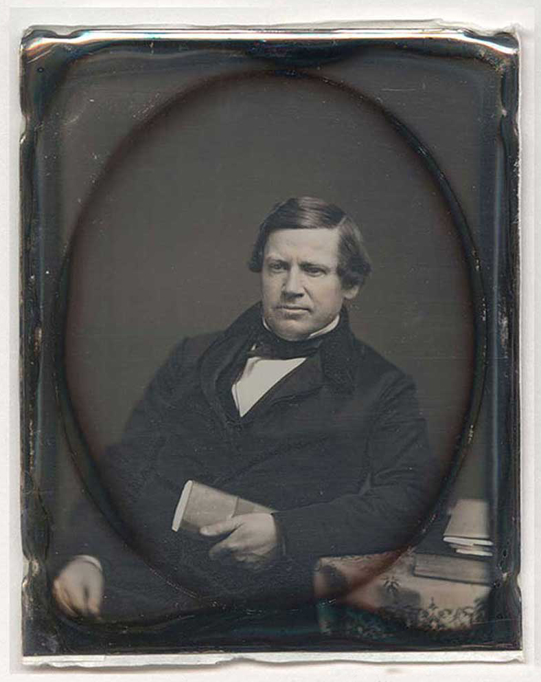 Stephen A. Douglas Daguerreotype Lateral Image